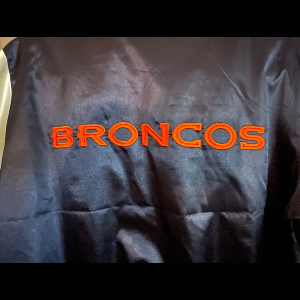 Authentic NFL Vintage Broncos Reebok Satin Jacket